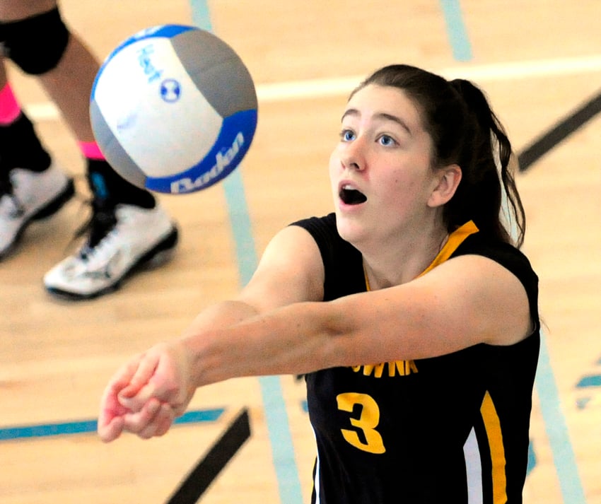 <who>Photo Credit: Lorne White/KelownaNow </who>KSS setter, Amelia Anderson, was selected to the tournament's all-star team.