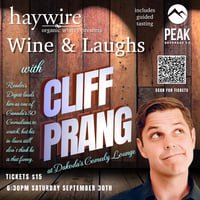 Wine & Laughs with Cliff Prang at Dakoda's Comedy Lounge