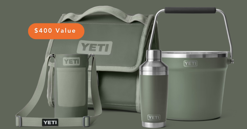 CONTEST CLOSED: Win a Limited Edition YETI Camp Green Collection!
