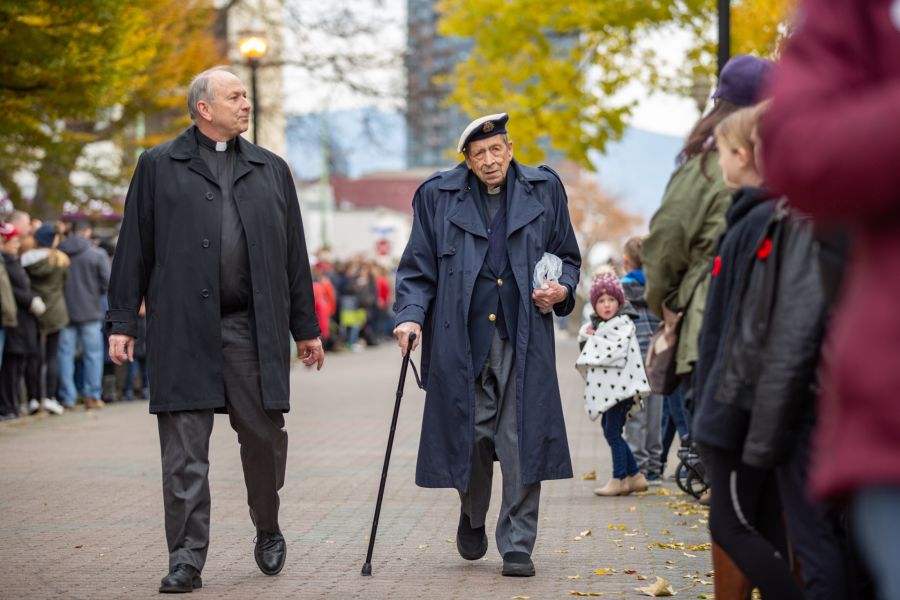 City Park hosted on of the largest Remembrance Day crowds in recent years.