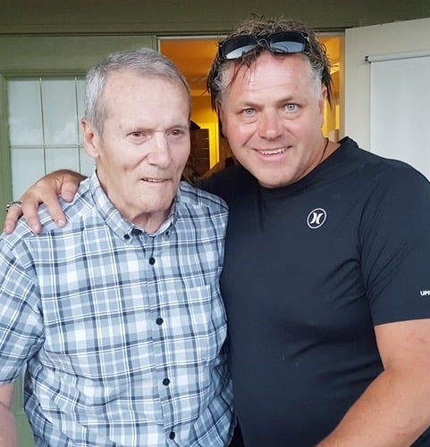 Jeff Harder and his father Clem