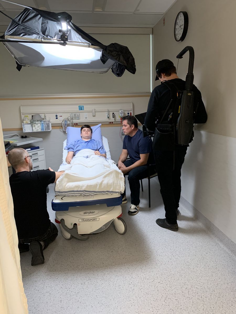 Behind the scenes: film shoot at KGH