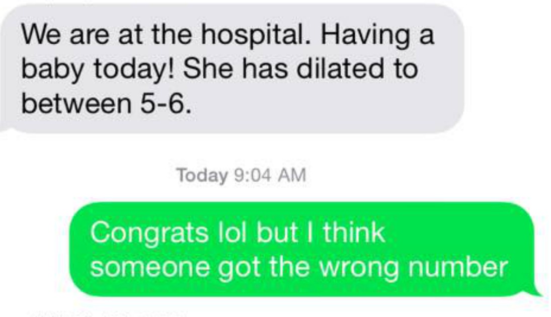 Wrong Number Text Message Leads to Cute Hospital Visit