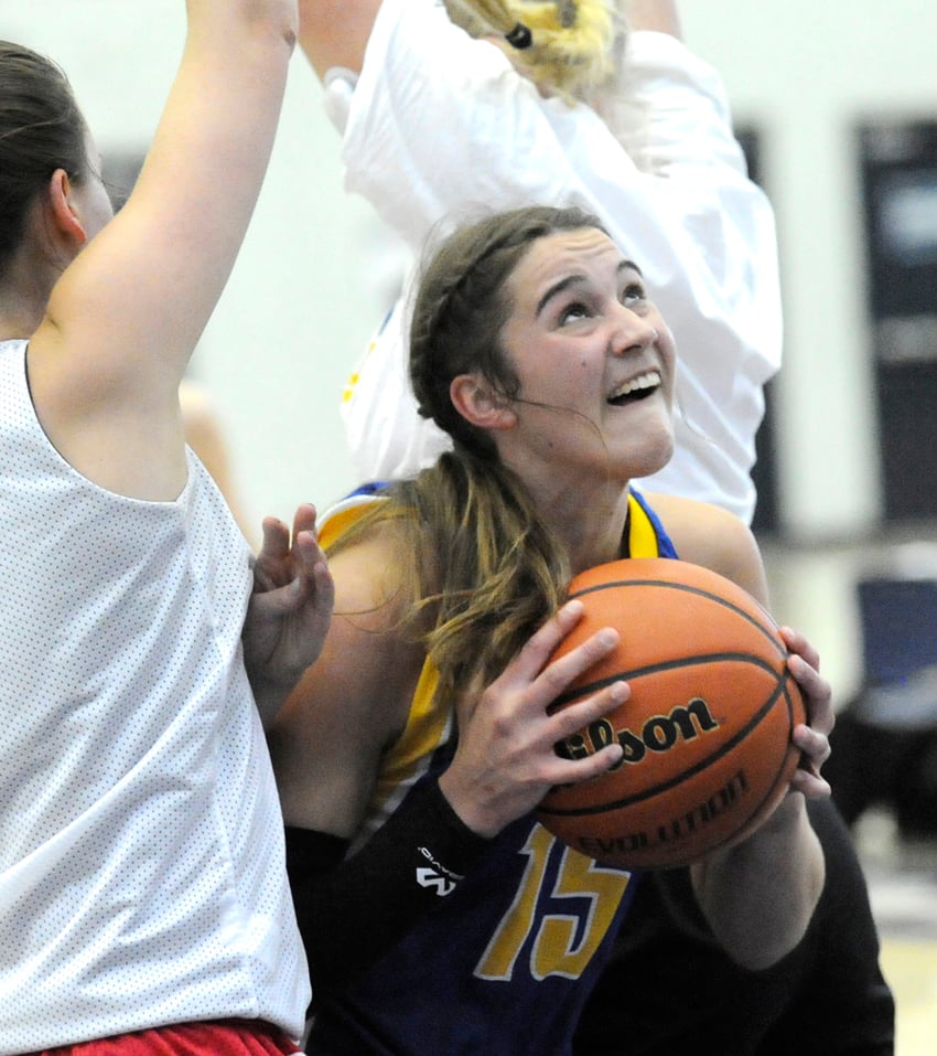 <who>Photo Credit: Lorne White/KelownaNow </who>A 23-point performance by Kelsey Falk sparked the Heat against Grant MacEwan.
