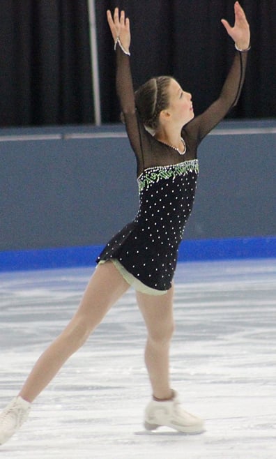<who>Photo Credit: Contributed </who>Olivia Gran skated to a silver medal at the Canadian championships.