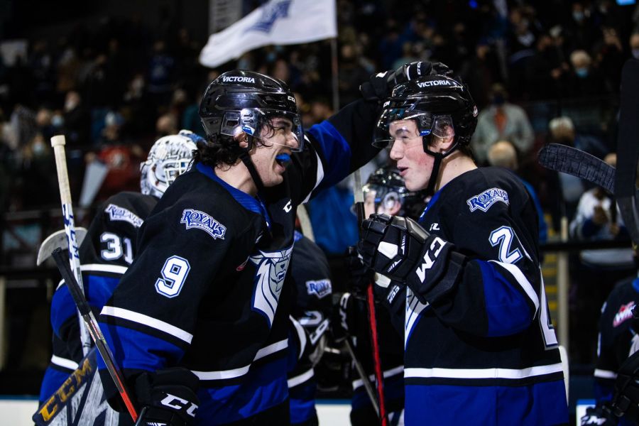 <who>Photo credit: Jay Wallace <who> The Victoria Royals will resume their season on Friday after five days in COVID protocol.