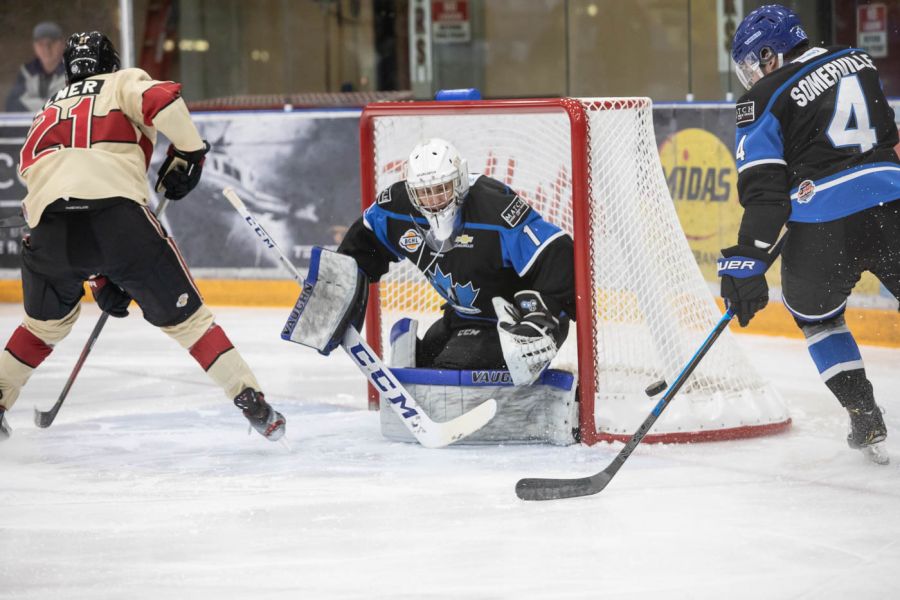 <who> Photo Credit: Cherie Morgan/Cherie Morgan Photography </who> Penticton eliminated West Kelowna in five games in the first round of the playoffs.