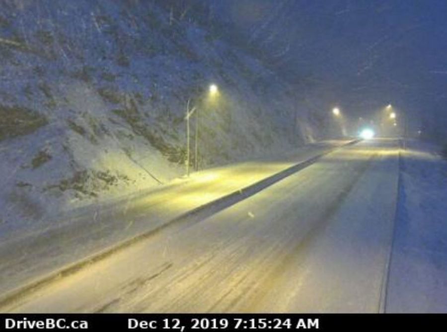 <who>Photo Credit: DriveBC</who>The Coquihalla Summit as of 7:30 am on Thursday.