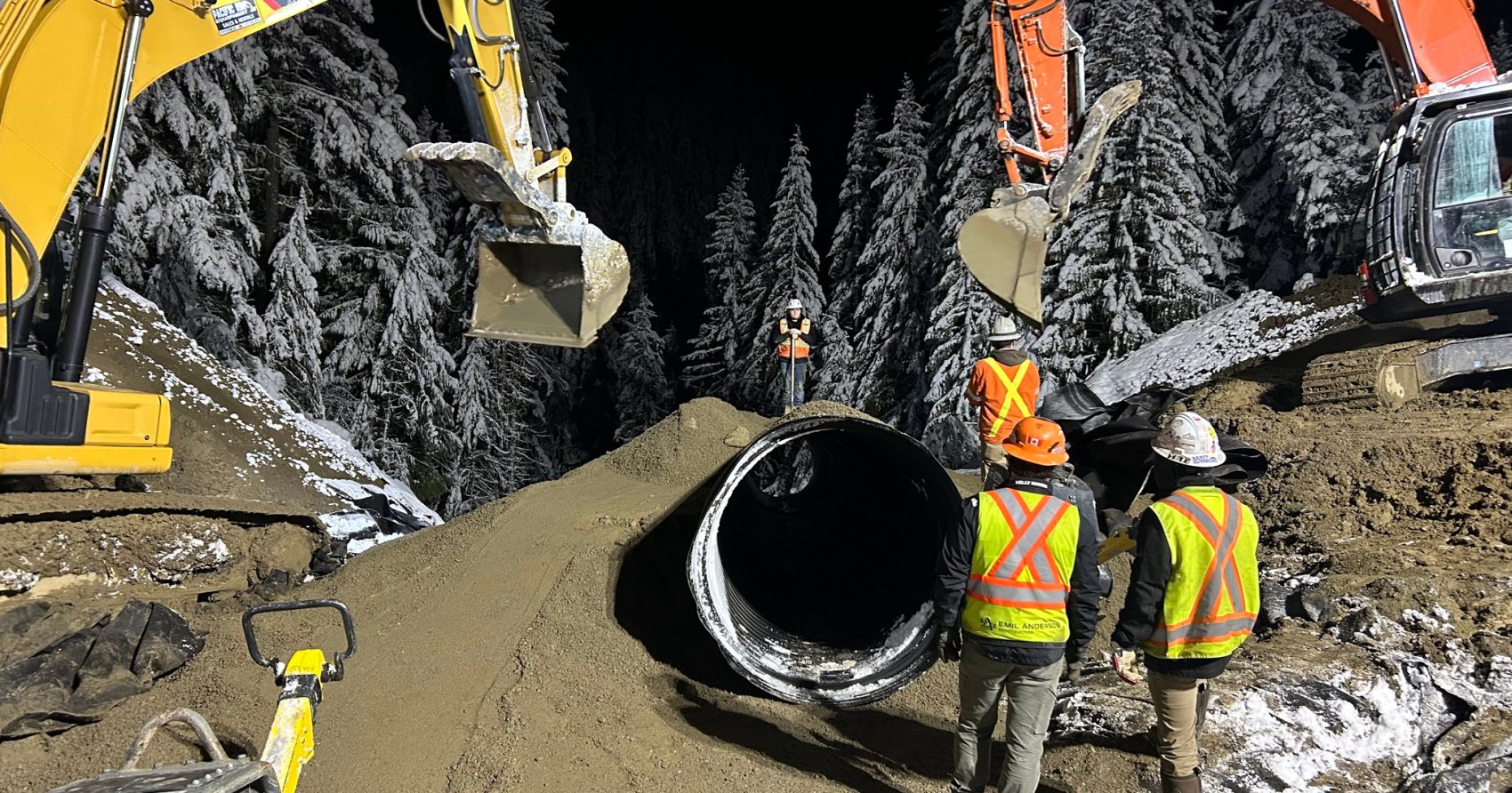 PHOTOS: Crews ‘working around the clock’ through the holidays to restore Hwy 3