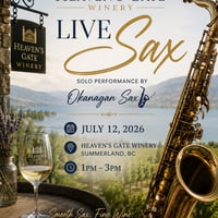 Okanagan Sax - Live Show at Heaven's Gate Winery