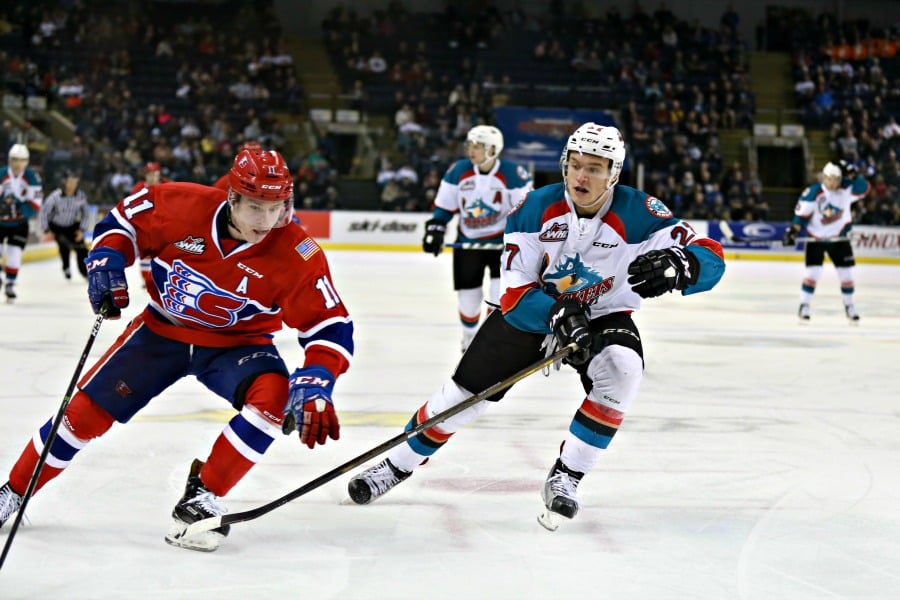 <who>Photo Credit: KelownaNow</who>Calvin Thurkauf has had points in 14 of his last 16 games this season. Of those, five were multi-point games for the 19-year-old.