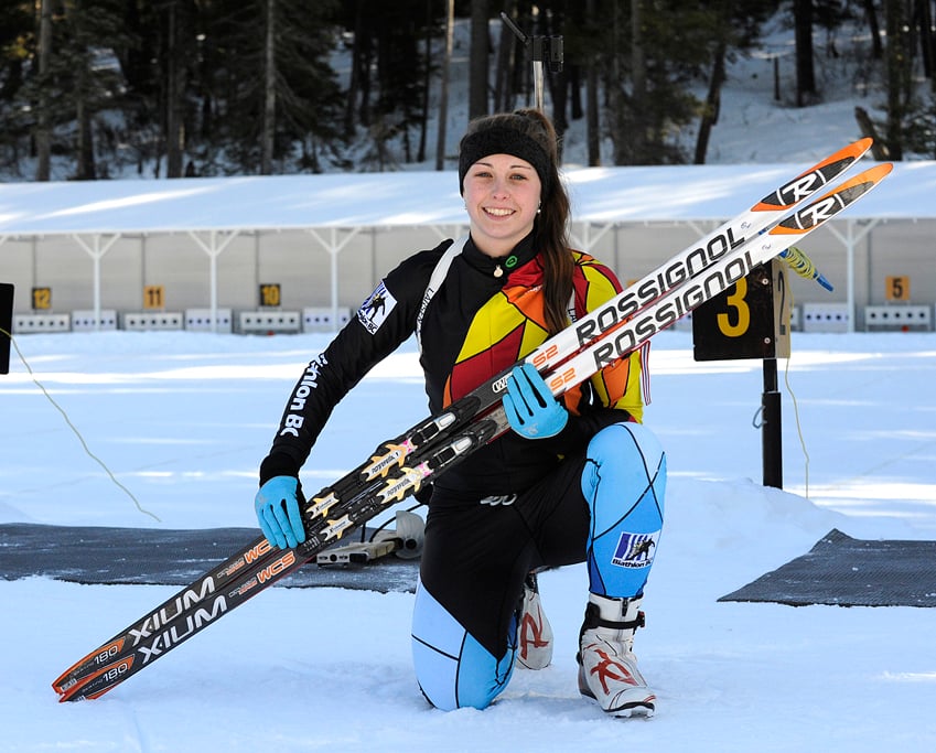 <who> Photo Credit: Lorne White/KelownaNow </who>Tekarra Banser is one of only four biathlon athletes named to Canada's team for the 2016 Youth Olympics in Lillehammer.