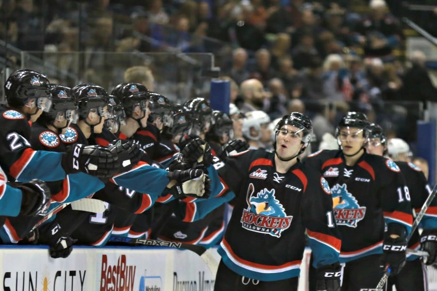<who>Photo Credit: KelownaNow</who>Dillon Dube notched his 20th goal of the season on Wednesday.