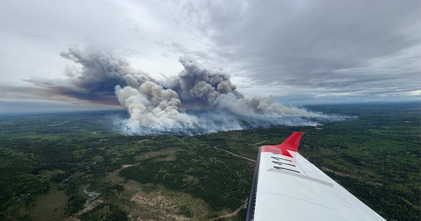 Winds expected to drive wildfire towards Kelly Lake, BC, in ‘high-risk’ situation