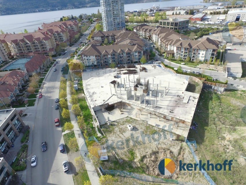 <who> Photo Credit: Kerkhoff Construction </who> The site as it currently stands along Sunset Drive.