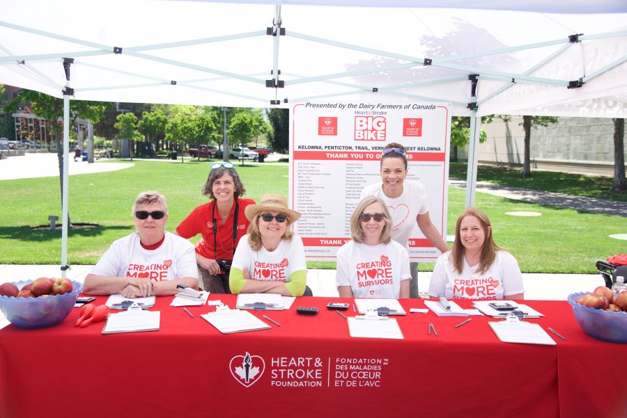 <who>Photo Credit: KelownaNow</who> Part of the Heart & Stroke Foundation team!