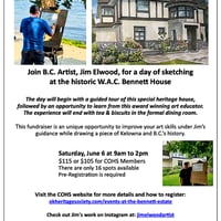 Sketching at the Bennett Heritage House