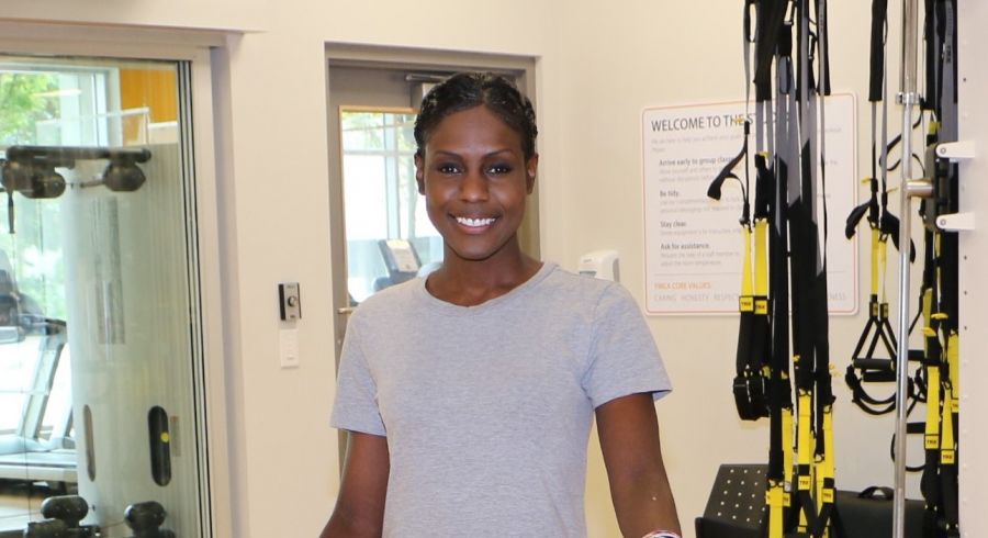 Nakita at the Downtown YMCA facility.