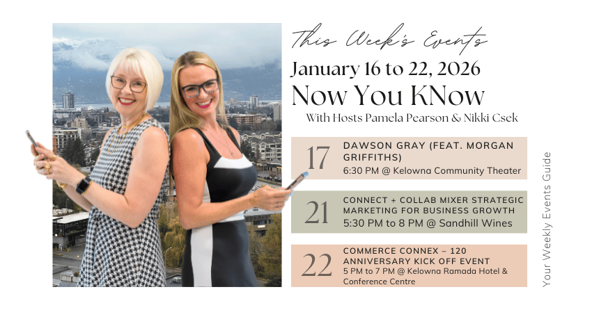 Now you KNow with Pamela and Nikki: Upcoming Events for January 16 to 22