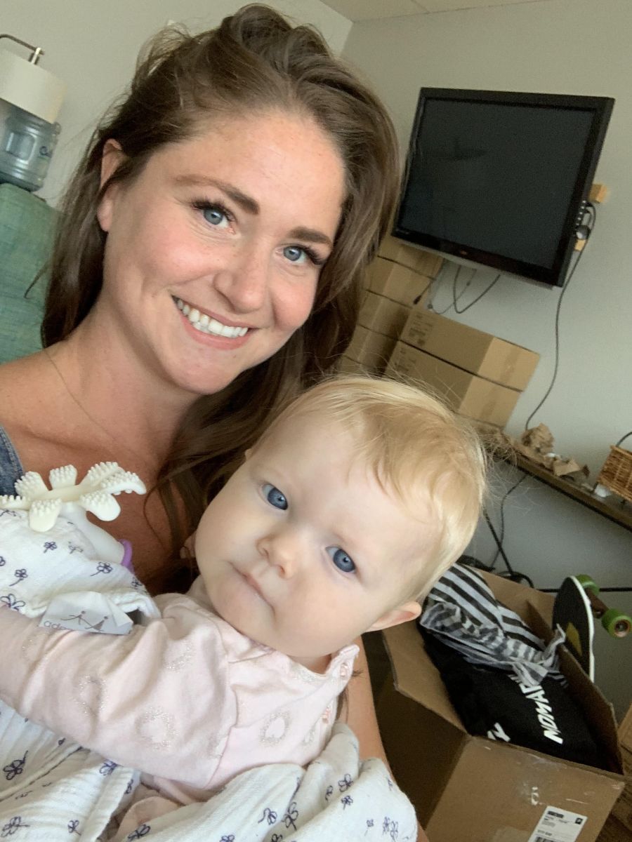 It's always a happy day when babies drop by the Mamas for Mamas office, according to Shannon Christensen.