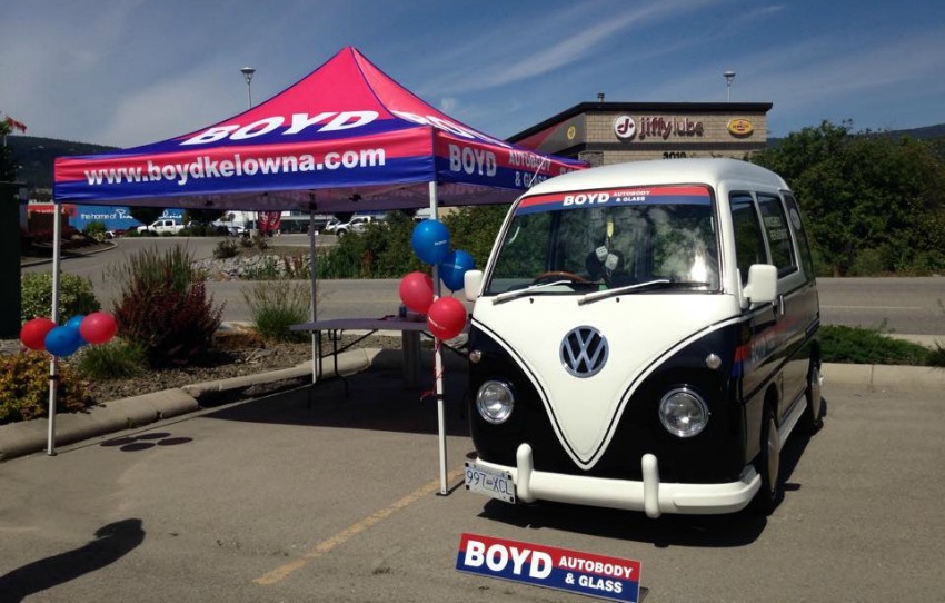 You may see the Boyd tent and van set up around the city, raising money for the YMCA.