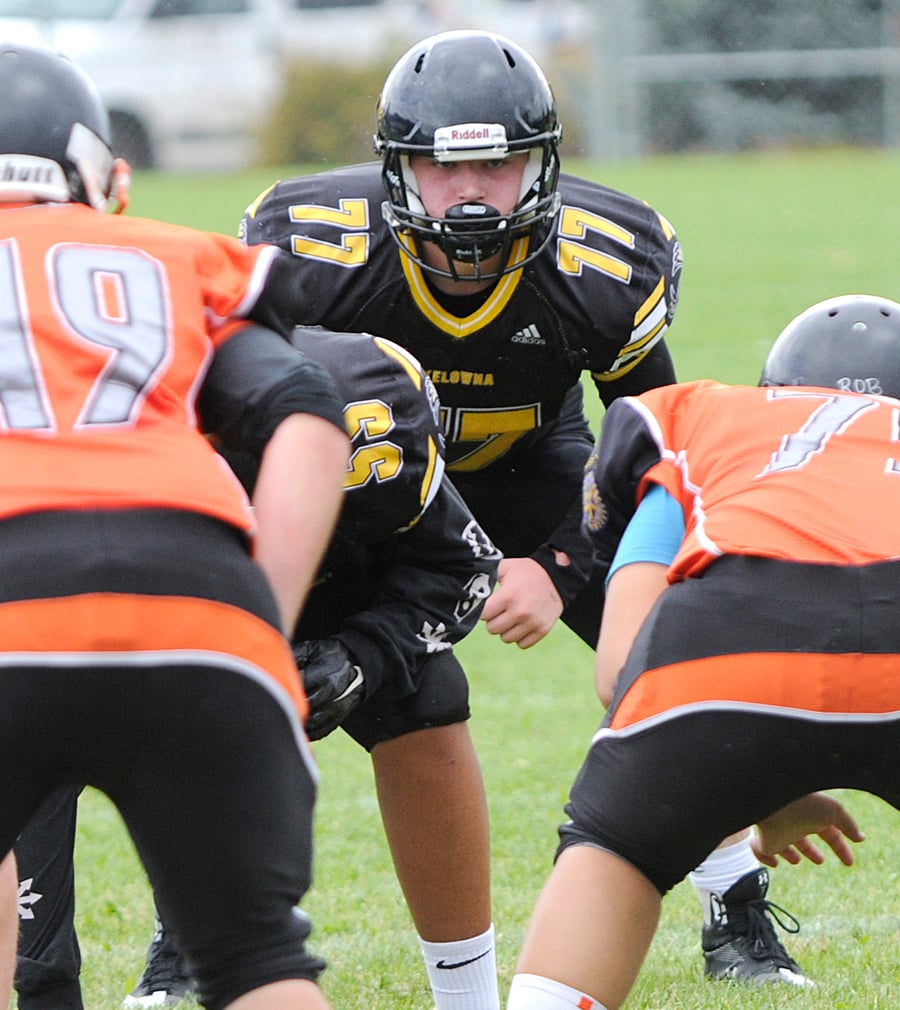 <who>Photo Credit: Lorne White/KelownaNow </who>Everett Schmuland also has provincial championship experience going into Saturday's Subway Bowl final.