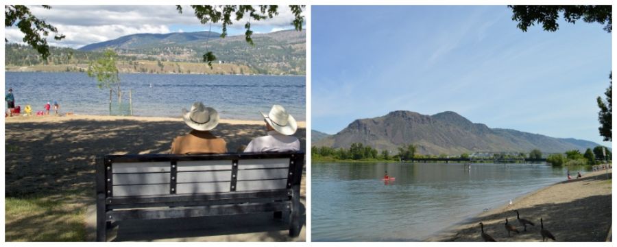<who> Photo Credit: KelownaNow. </who> City Park (L) and Riverside Park (R). 