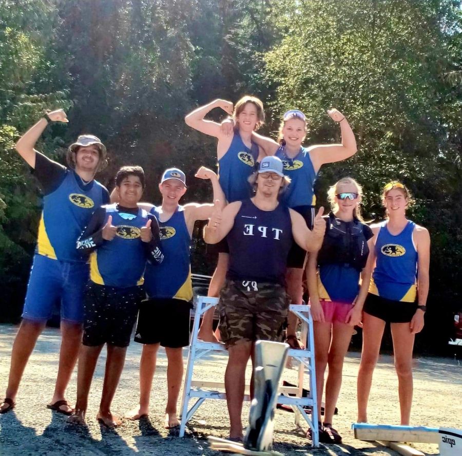 <who> Photo Credit: Contributed </who> KCKC athletes pose during the meet over the weekend. 