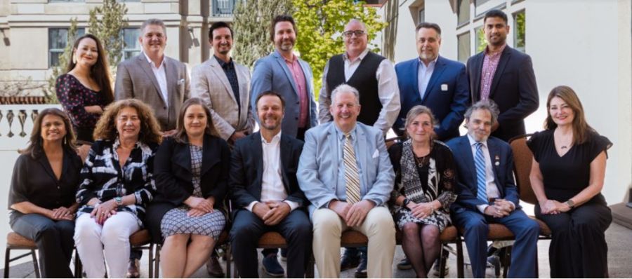</who>The 2023-24 board of directors of Tourism Kelowna.