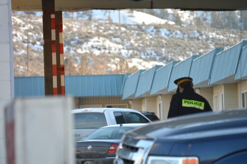 <who> Photo Credit: KamloopsBCNow </who> RCMP on the scene of the crime of a suspicious death in Kamloops.