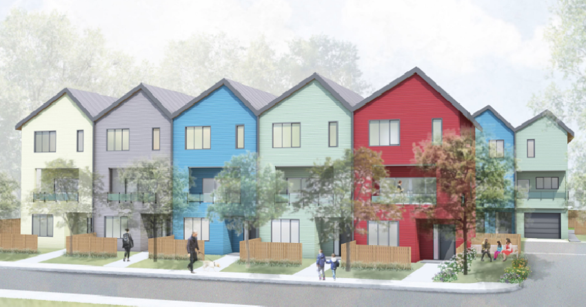 <who> Photo Credit: Urban Options Planning Corp. </who> Twelve units are proposed for 215 Nickel Road.
