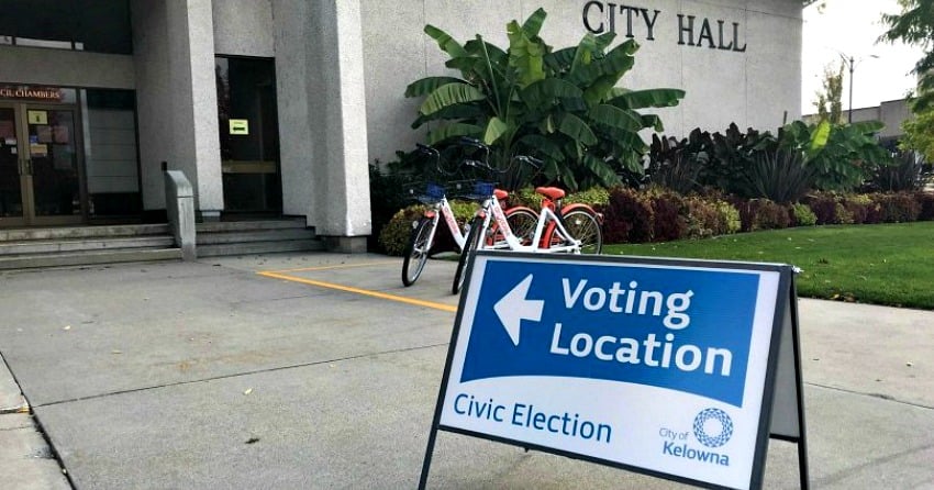 Here are all 12 spots you can vote in Kelowna tomorrow