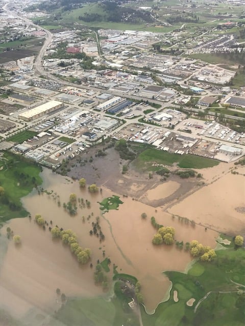 Photo credit Michelle Appleton - From our Westjet flight at 9 a.m.