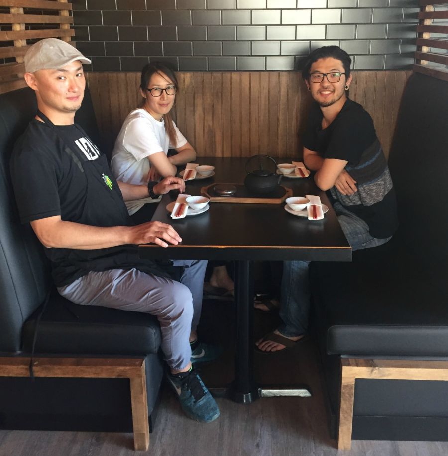 <who>Photo Credit: Contributed</who>Kaya Japanese Fusion Sushi and Grill - (L to R) Chef Tetsuo Tawara, Front End Manager Claire Cho and Owner Roy Eum