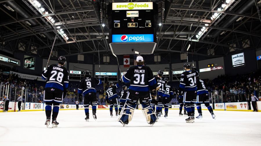 <who>Photo credit: Jay Wallace <who> The Victoria Royals begin the second half of the 2021-2022 season on Friday night against the Vancouver Giants. 