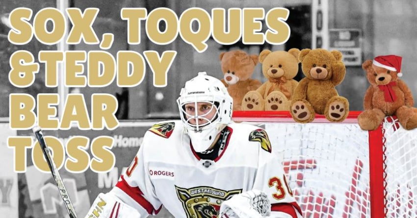 Warm clothing can be tossed alongside stuffies at Warriors’ Teddy Bear Toss game tonight