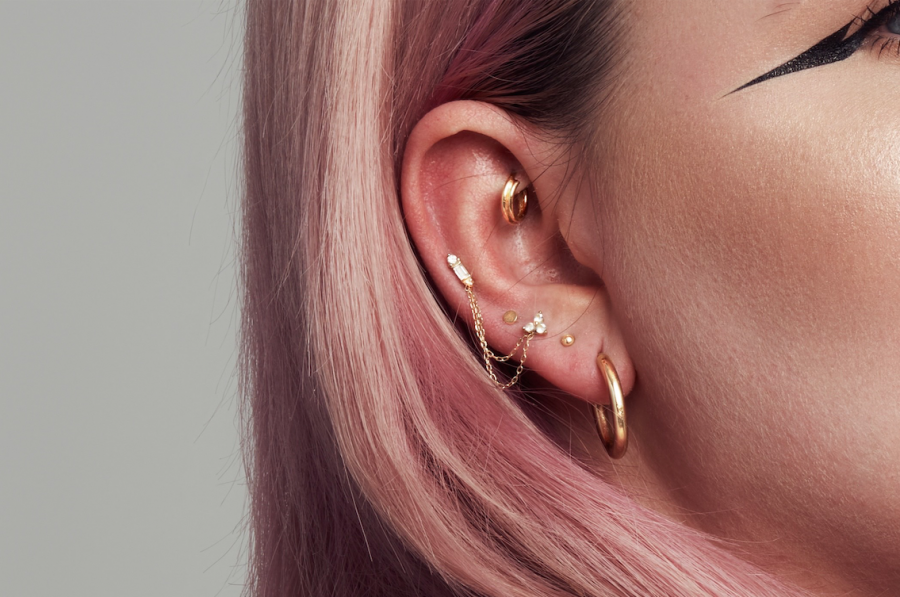 <who> Photo Contributed by Luar Body Piercing </who> Piercing and gold jewelry curation by Luar.