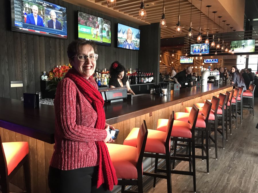 Playtime Casino GM Clarissa Pruden inside Match Eatery & Public House.