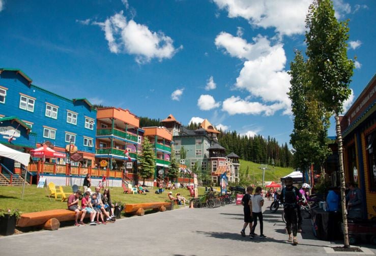 </who>Restaurants, shops and hotels are open for the summer in Silver Star's colourful, mid-mountain village.