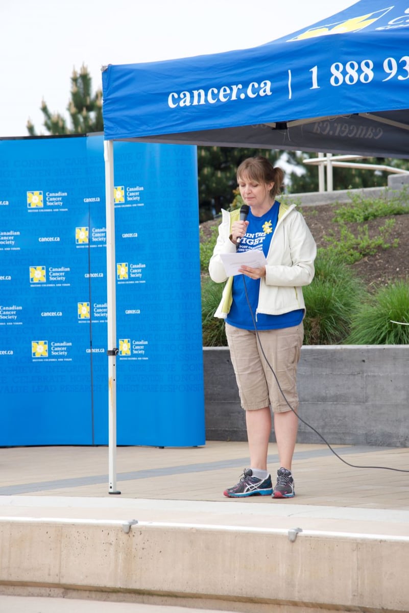 Shannon Jolley giving the opening remarks