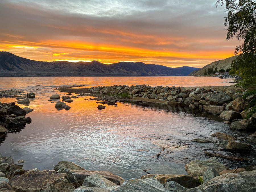 <who>Photo Credit: CCSS</who> The view from the mouth to Okanagan Lake