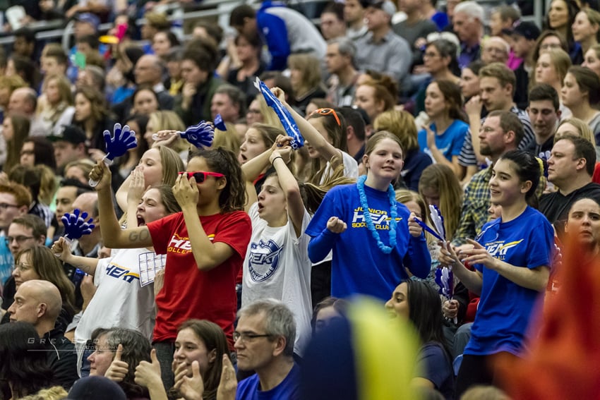 <who>Photo Credit: Greystoke Photography </who>A second straight standing-room-only crowd cheered on the Heat on Saturday.