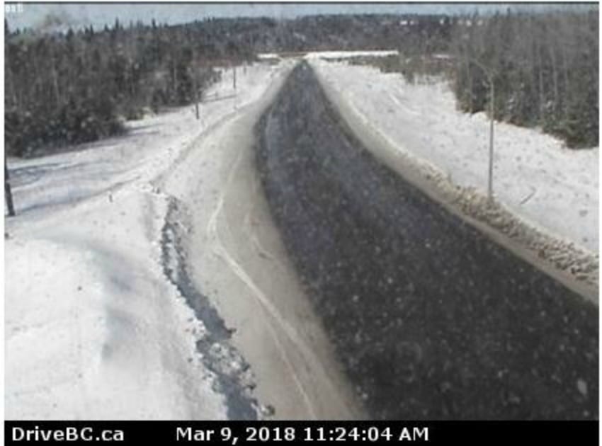 Hwy 16 at Bednesti between Prince George and Vanderhoof, looking west.