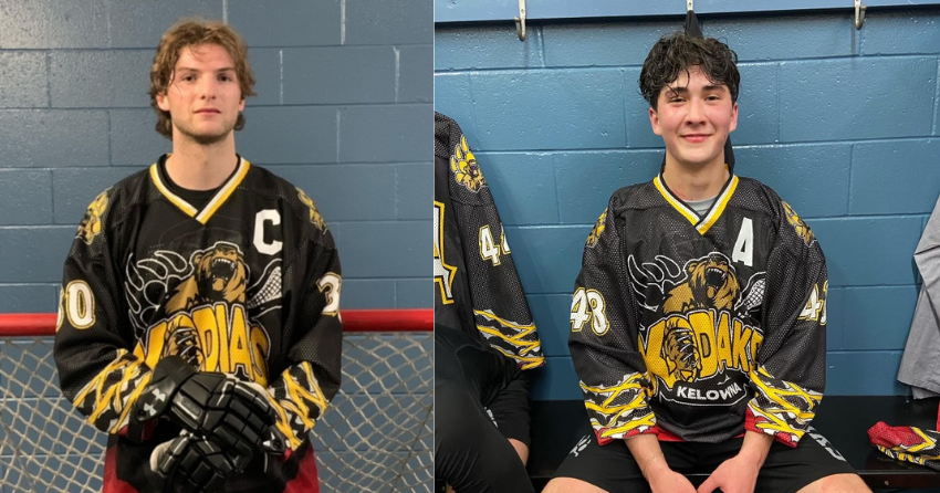 <who> Photo Credit: Contributed </who> The rest of the leadership core for the 2022 season. Left is captain Chase Shiavon and right is Brad Swecera.