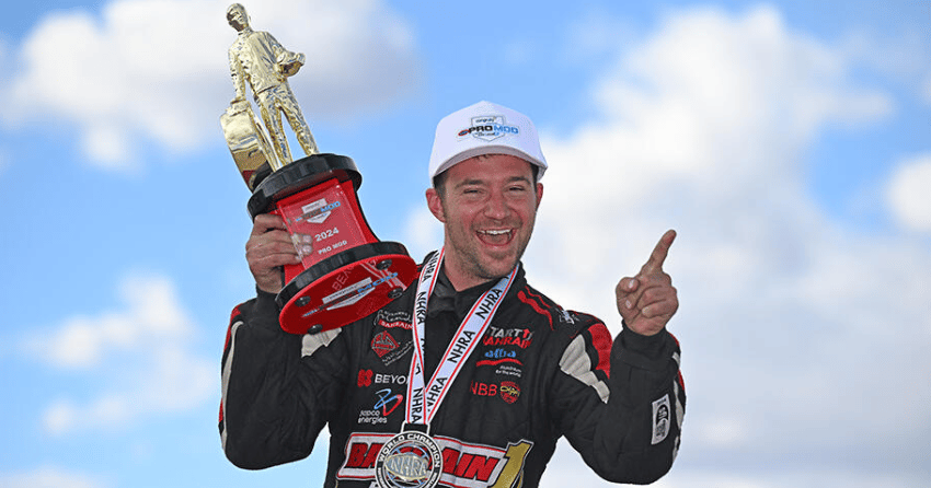 Kelowna’s Jordan Lazic nabs first NHRA drag racing title