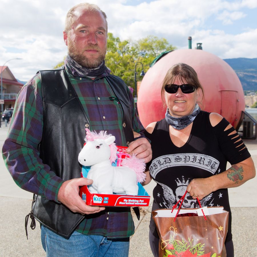 <who>Photo Credit: NowMedia</who> Jo (right) and her beau are Toy Run regulars