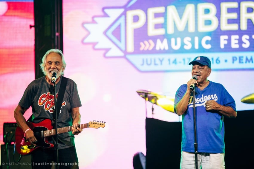 Cheech and Chong performing at the Pemberton Music Festival