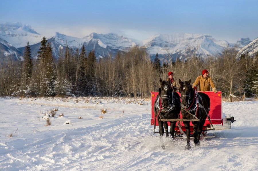 <who> Photo Credit: Banff & Lake Louise Tourism</who> Nov 25 – 27 - Banff Christmas Market. Check out the unique handmade gifts, horse-drawn sleigh rides, charming transformed barn, mulled wine, festive entertainment, culinary delights, and a visit from Santa
