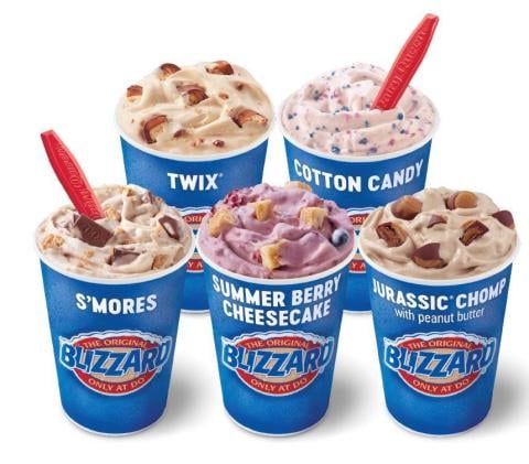</who>Dairy Queen's bestseller is the blended soft serve treat Blizzard.