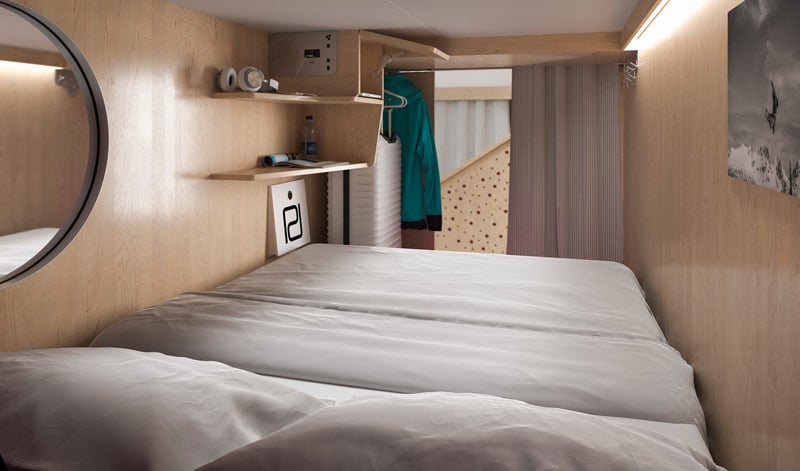 <who>Photo Credit: Pangea Pod Hotel</who>Artists rendering of a sleeping pod.